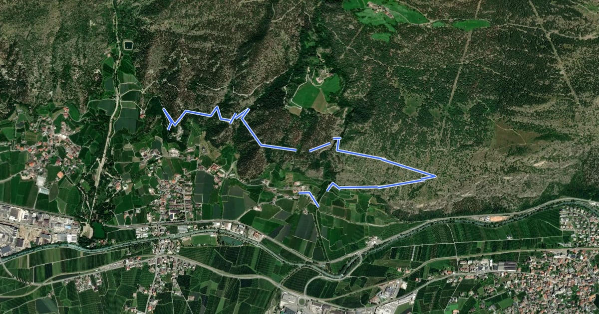 Маршрут Goldrainer Panoramaweg - Sentiero panoramico di Coldrano на спутниковом снимке