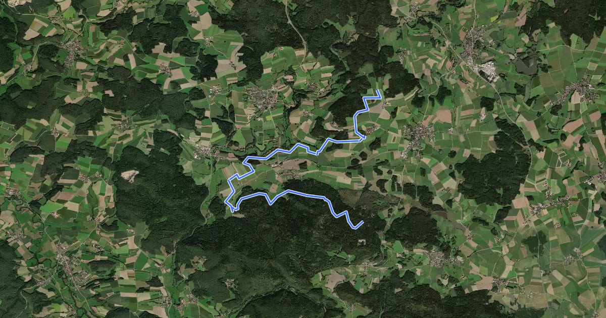 Маршрут Goldsteig Zuweg Nr.9C Katharinenthal на спутниковом снимке