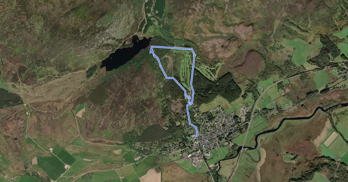 Маршрут Golf Course Circular на спутниковом снимке