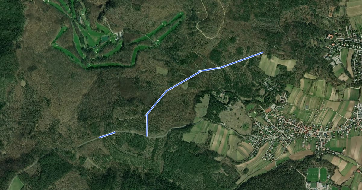 Маршрут Golfclubstraße (Enzesfeld) - Lindabrunner Blindenkrreuz на спутниковом снимке