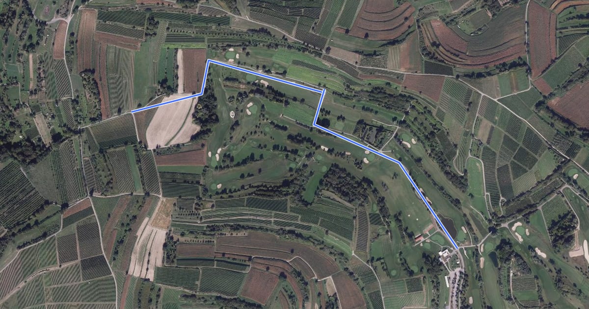 Маршрут Golfplatz - Rienloch на спутниковом снимке