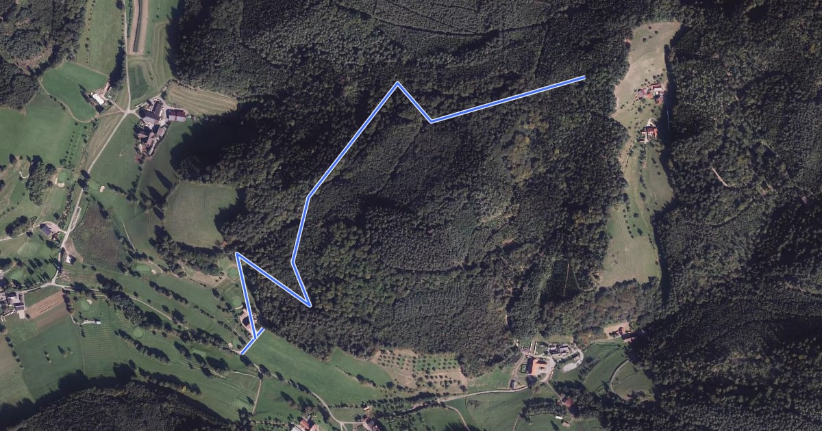 Маршрут Golfplatz Stiftshof - Hörnlesgraben на спутниковом снимке