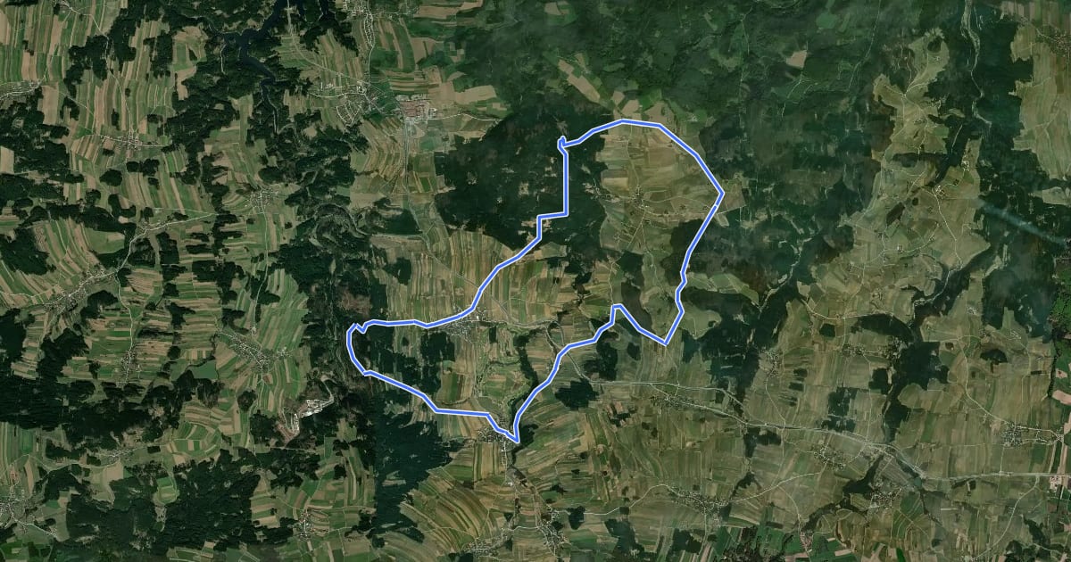 Маршрут Golfwanderweg 82 на спутниковом снимке