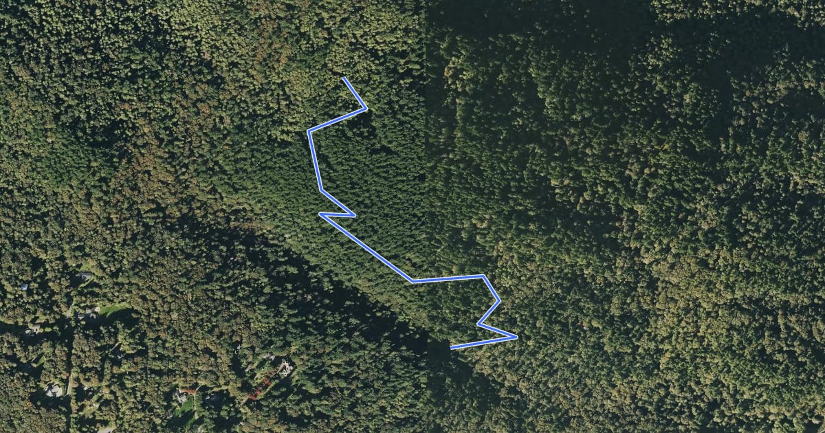 Маршрут Gombu Wilderness Cliffs Trail на спутниковом снимке