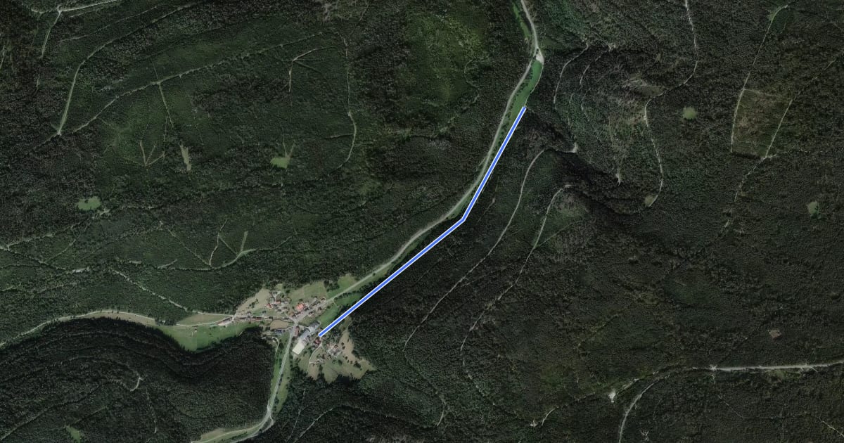 Маршрут Gompelscheuer Alte Krone - Petersmühle на спутниковом снимке