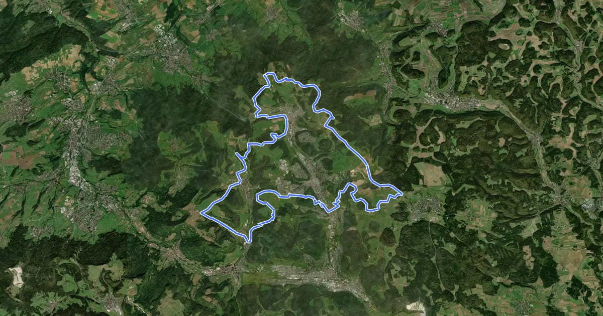 Маршрут GONSO Trail на спутниковом снимке