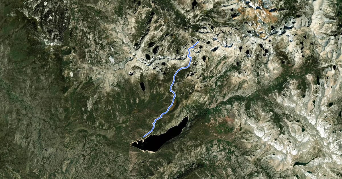 Маршрут Goodale Pass Trail на спутниковом снимке