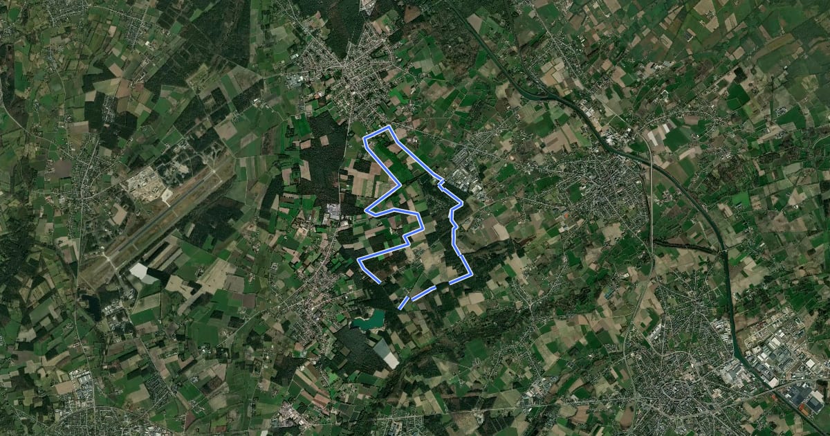 Маршрут Goolderroute на спутниковом снимке