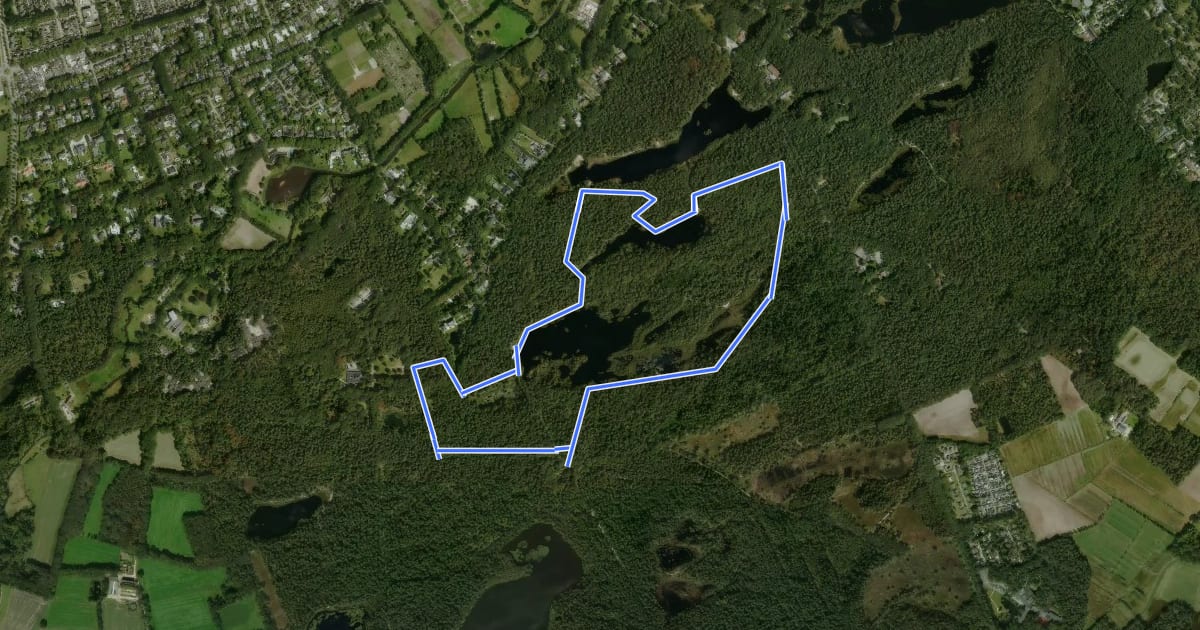 Маршрут Goorvenroute на спутниковом снимке