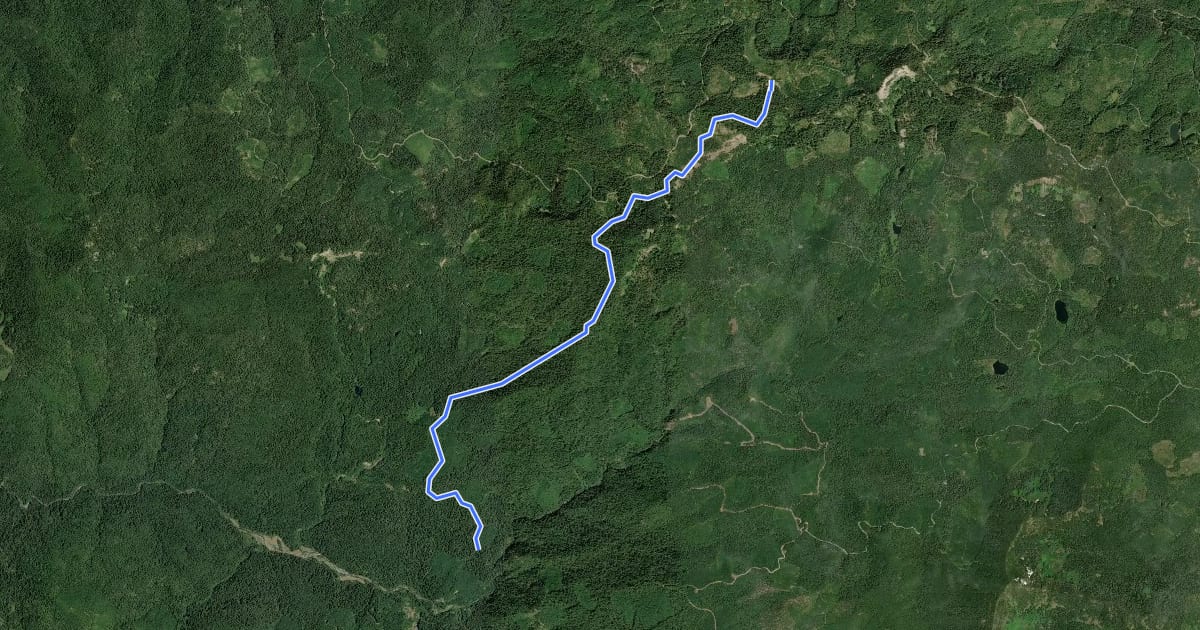 Маршрут Gordan Peak Trail на спутниковом снимке