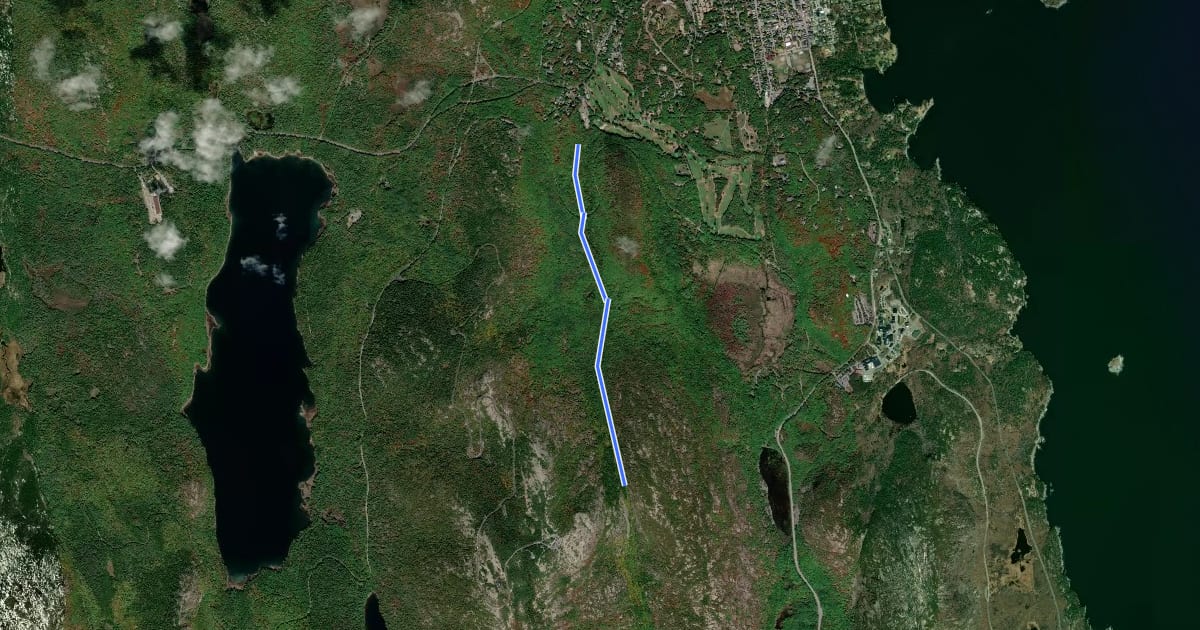 Маршрут Gorge Path на спутниковом снимке