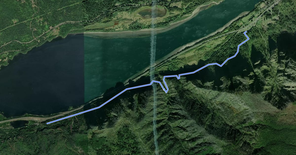Маршрут Gorge Trail на спутниковом снимке