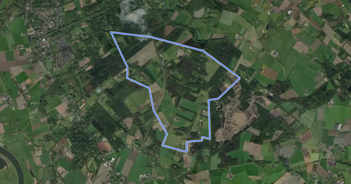 Маршрут Gorsselse Heide route на спутниковом снимке