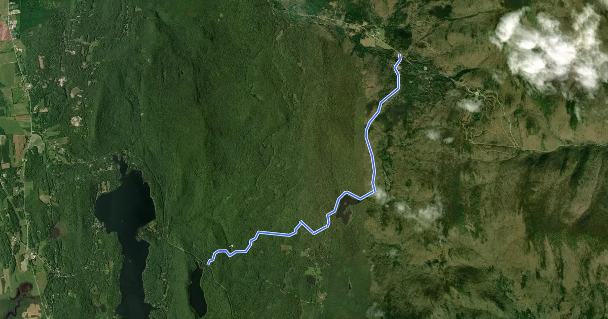 Маршрут Goshen Dam Trail на спутниковом снимке