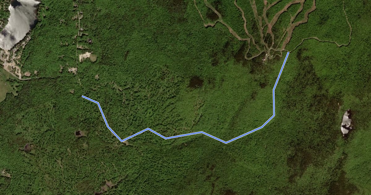 Маршрут Goshen Trail на спутниковом снимке
