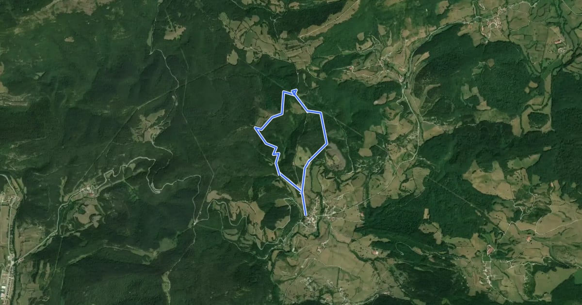 Маршрут Gotorlekuko bidea на спутниковом снимке