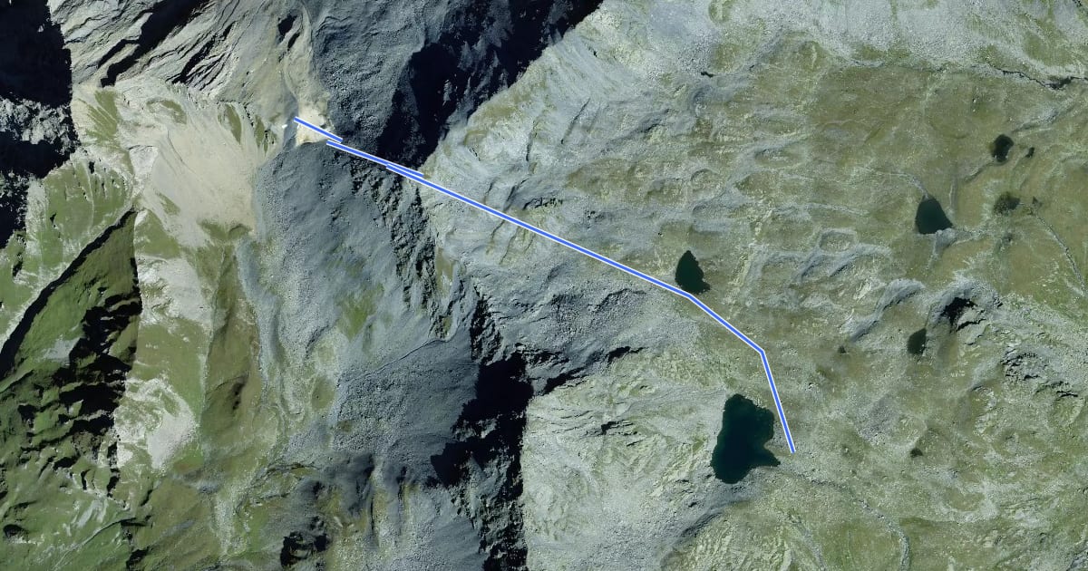 Маршрут Gouille du Dragon > Col du Névé de la Rousse на спутниковом снимке
