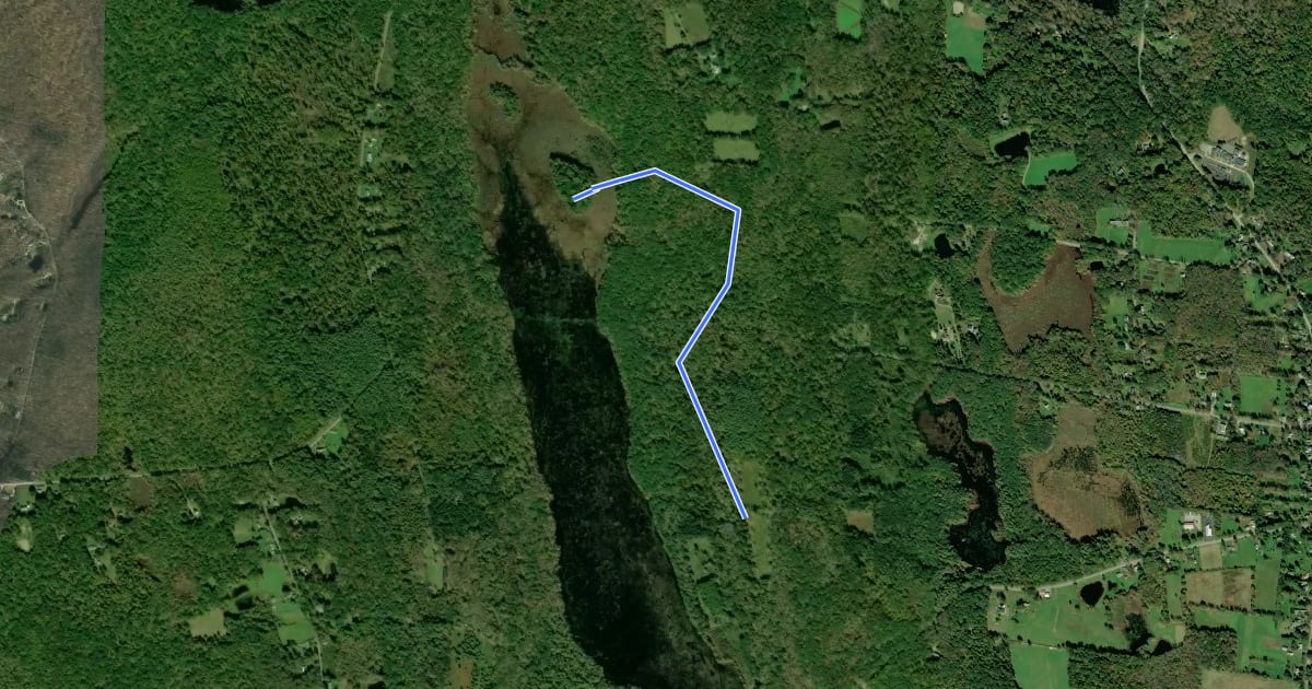 Маршрут Governor's Island Trail на спутниковом снимке