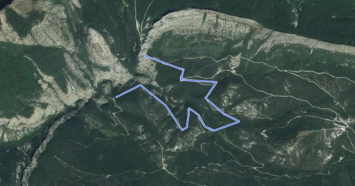 Маршрут GP Route Forestière du Château <> GP Pas de Jubéo на спутниковом снимке
