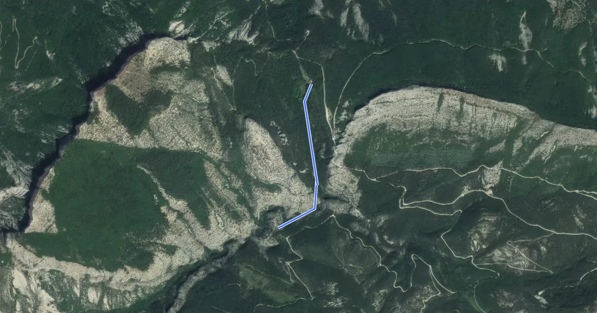 Маршрут GP Saume Longe <> GP MF de Jubéo на спутниковом снимке