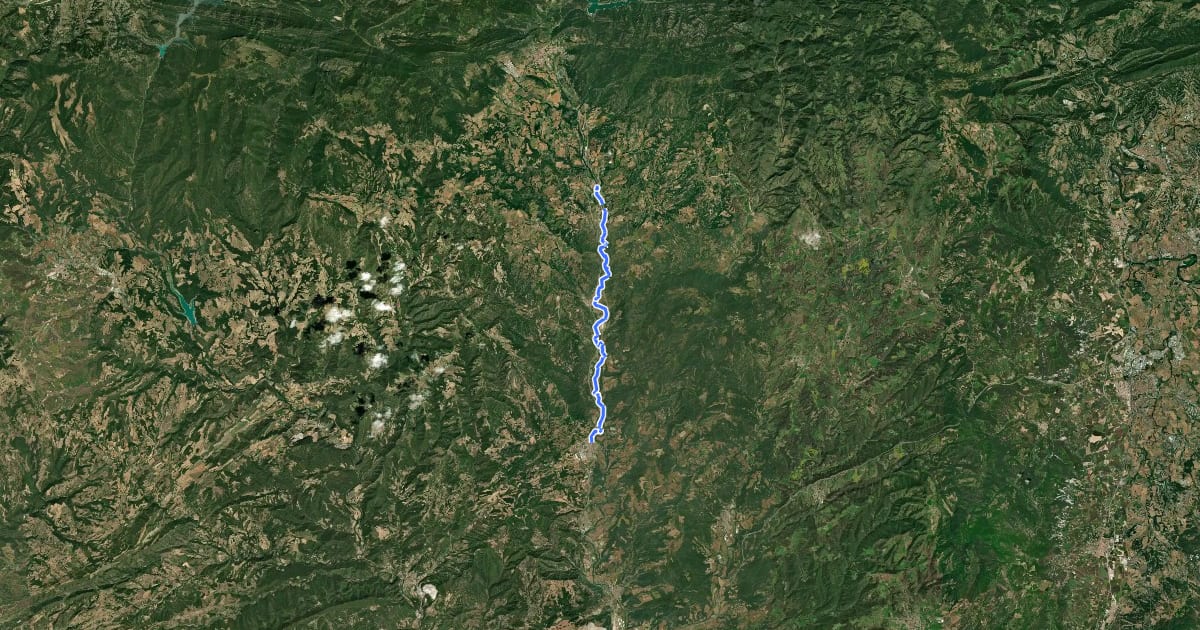 Маршрут GR 270 Camí del Llobregat - Etapa 4 на спутниковом снимке