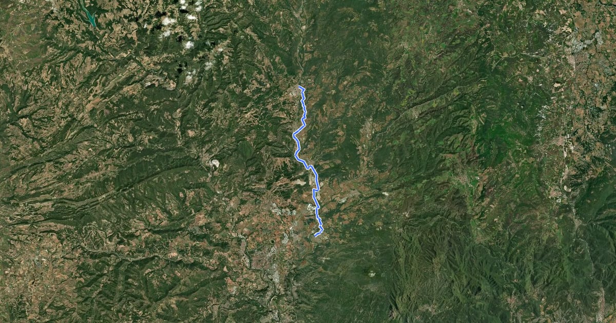 Маршрут GR 270 Camí del Llobregat - Etapa 5 на спутниковом снимке
