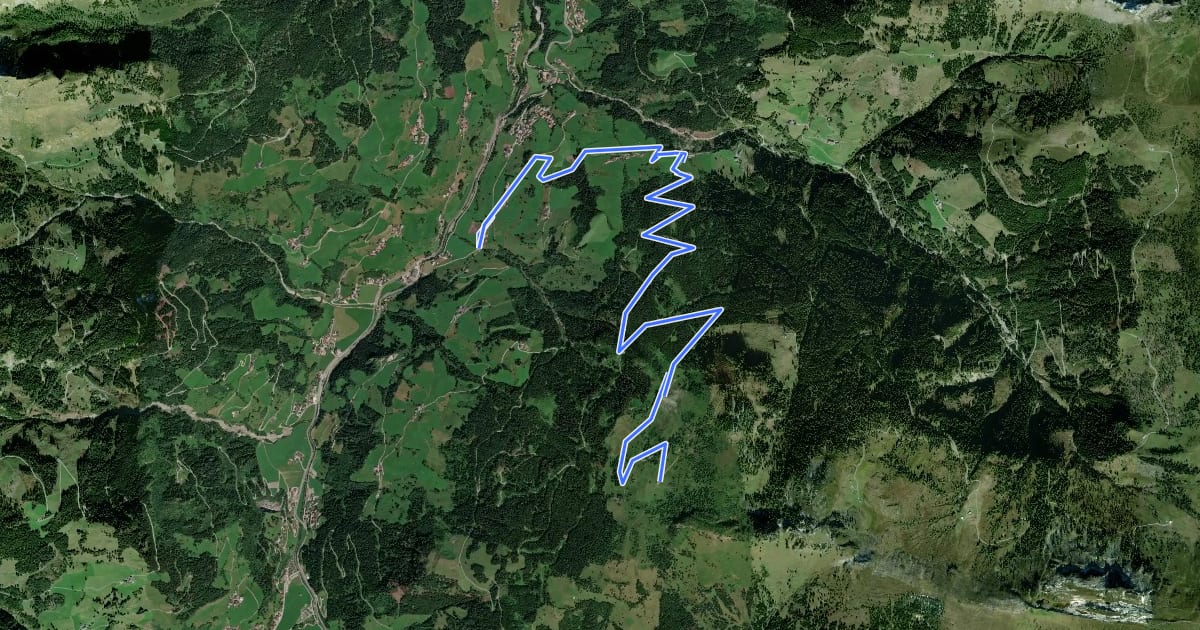 Маршрут GR 40 Großarl - Saukaralm на спутниковом снимке