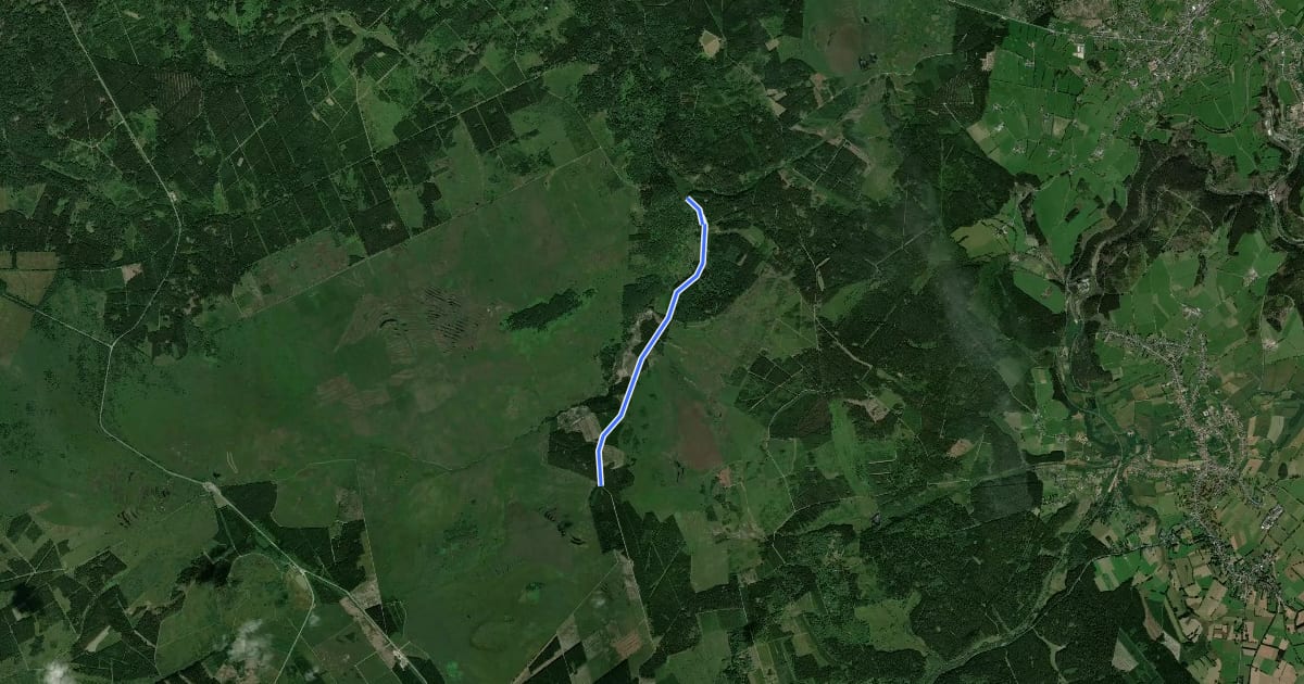 Маршрут GR 56 Variante crue Herzogenhügel на спутниковом снимке