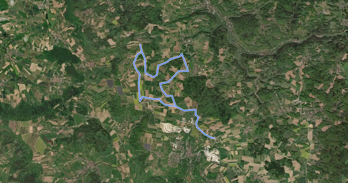 Маршрут Gräfenberg - Thuisbrunn - Haidhof на спутниковом снимке
