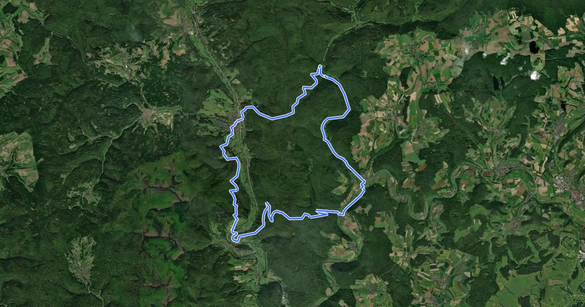 Маршрут Gräfendorf на спутниковом снимке
