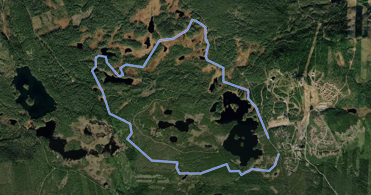 Маршрут Gröna Milen 10 km на спутниковом снимке