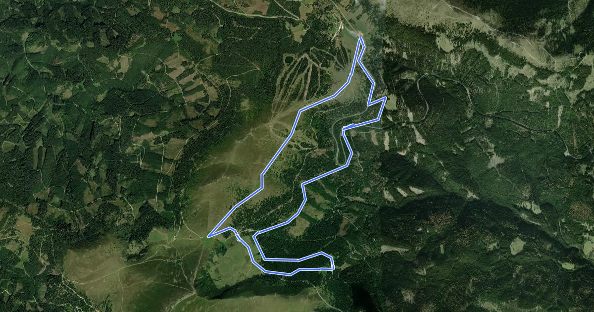 Маршрут Grünangerhütte - Rundweg на спутниковом снимке