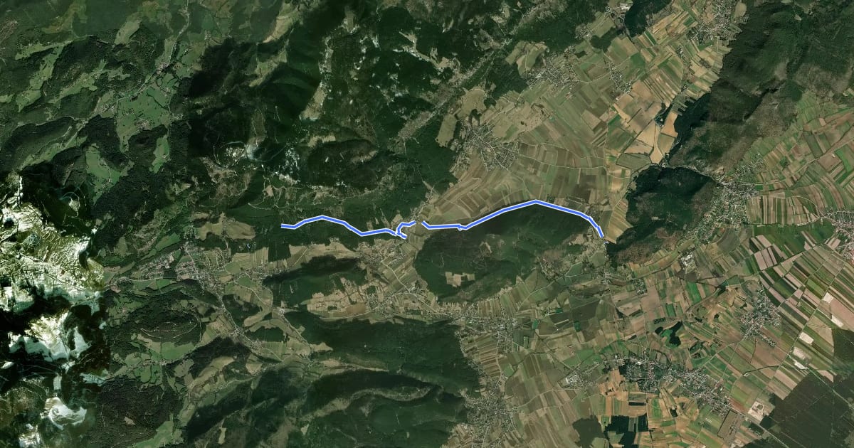 Маршрут Grünbach - Seiser Toni - Zweiersdorf - Netting на спутниковом снимке