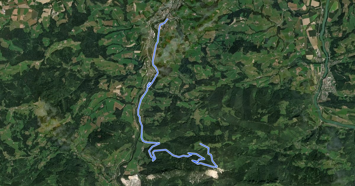 Маршрут Grünburger Hütte von Steinbach на спутниковом снимке