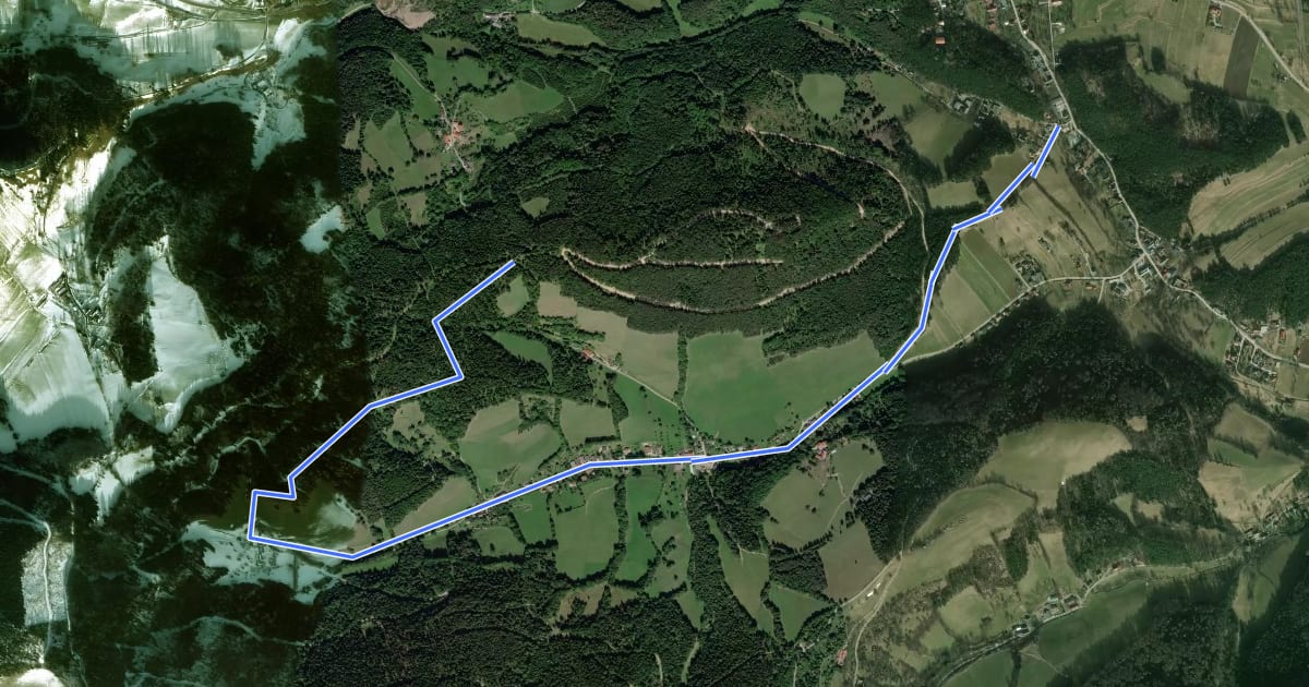 Маршрут Gründbach Freibad - Hornungstal - Adriganhof (Hornungstal) - Füllenhalskreuz (Anschluß WWW06) на спутниковом снимке