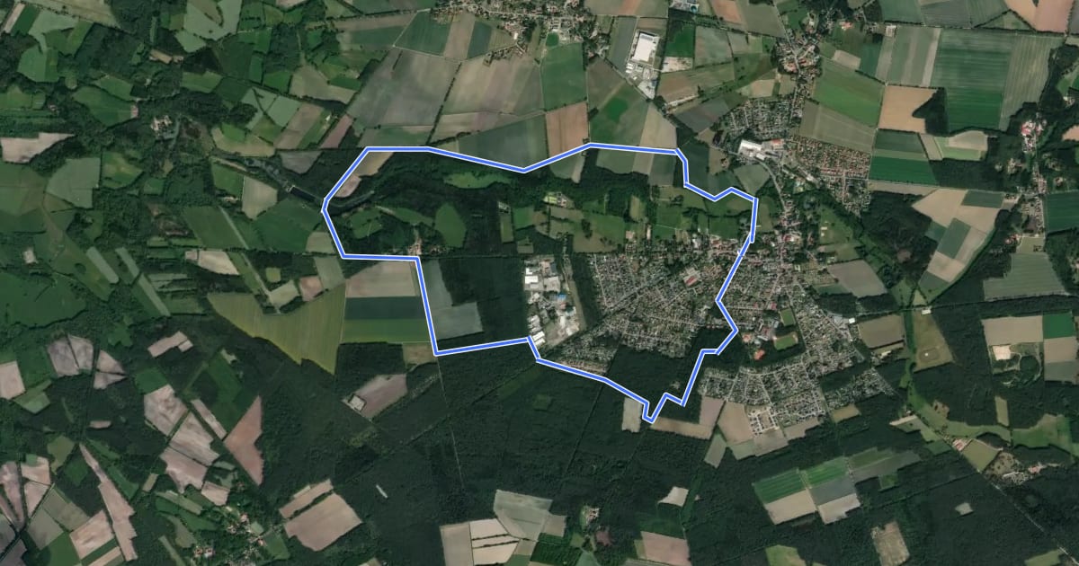 Маршрут Grüne Nordic-Walking-Strecke Neuenkirchen на спутниковом снимке