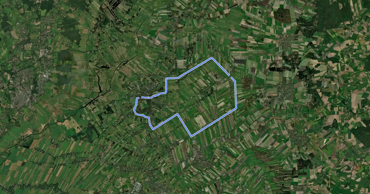 Маршрут Grüne Route на спутниковом снимке