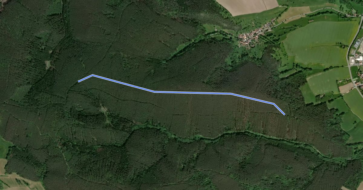 Маршрут Grüner Punkt Planzwirbach - Pulverholzweg на спутниковом снимке