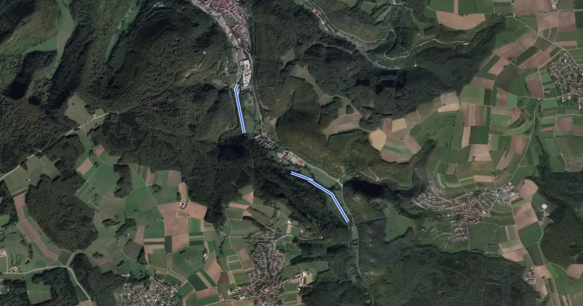 Маршрут Grünerweg parkrun на спутниковом снимке