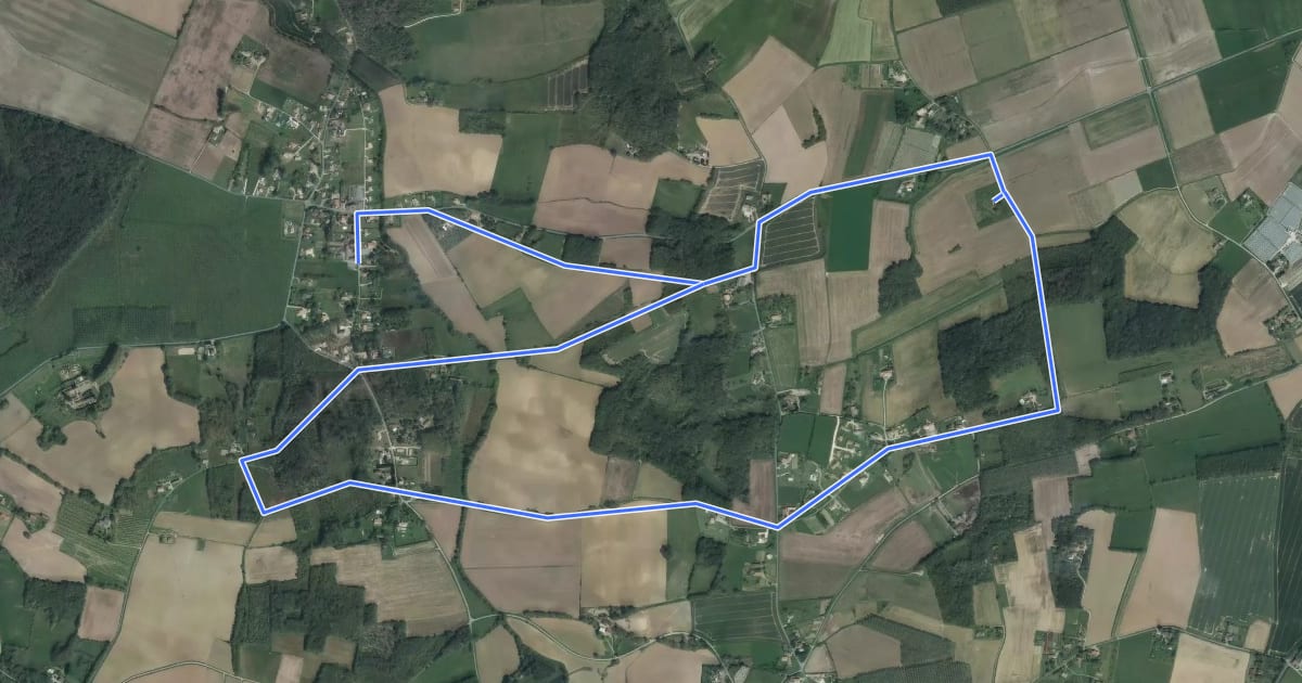 Маршрут Grézet-Cavagnan, la balade de Danial - 9 km на спутниковом снимке