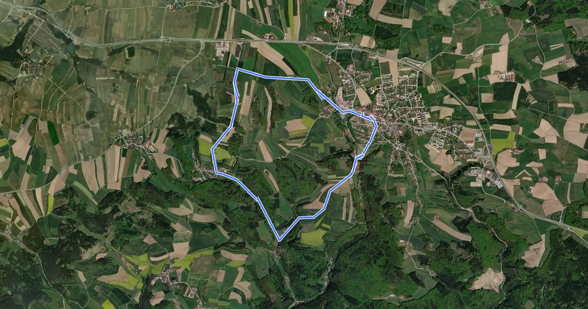 Маршрут Grabenwanderung nach Litschgraben (43) на спутниковом снимке