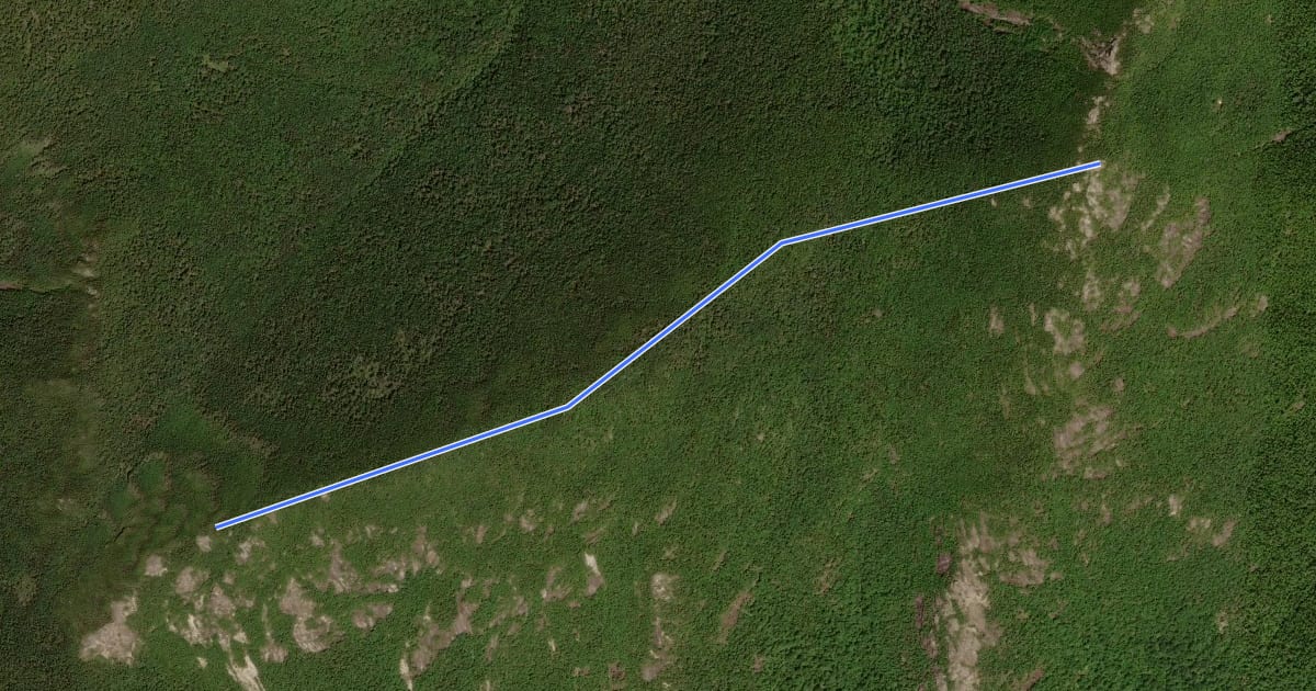 Маршрут Grace Peak Trail на спутниковом снимке
