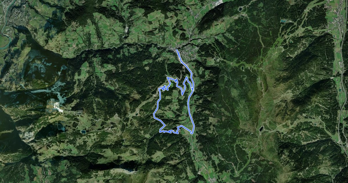 Маршрут Grafenberg Runde на спутниковом снимке