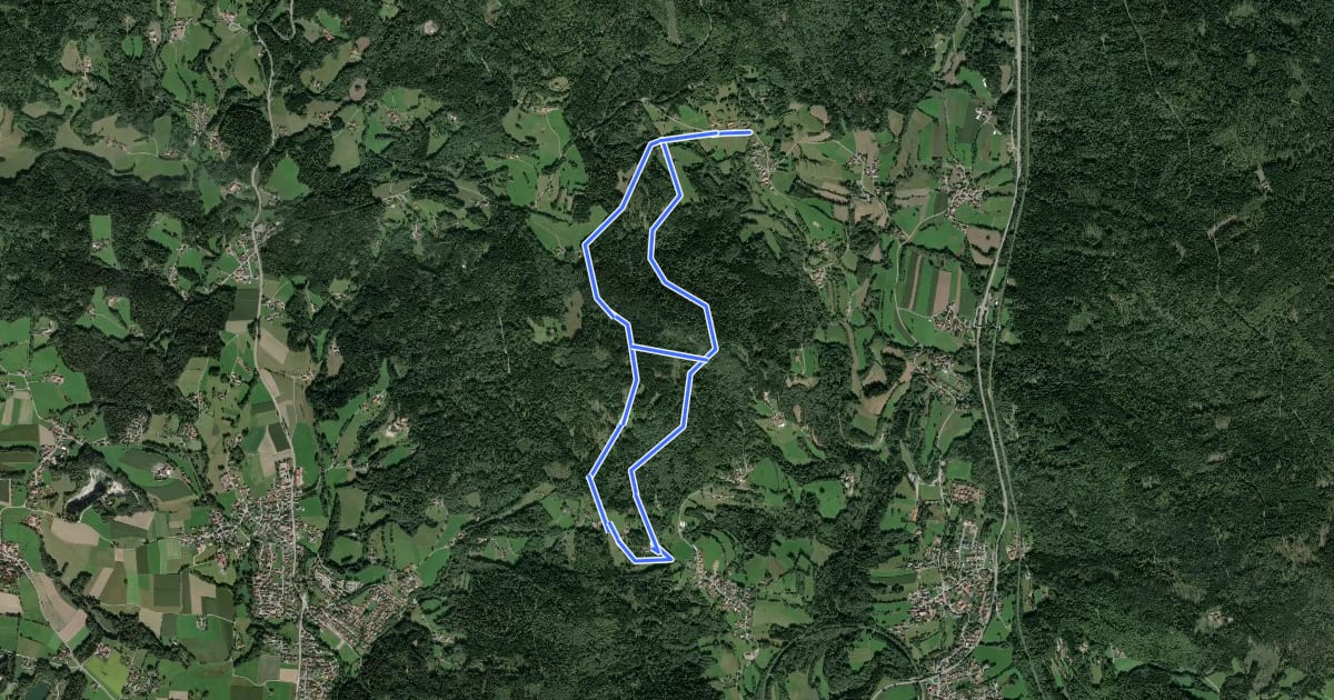 Маршрут Graflinger Tal Rundwanderweg Nr. 6 на спутниковом снимке