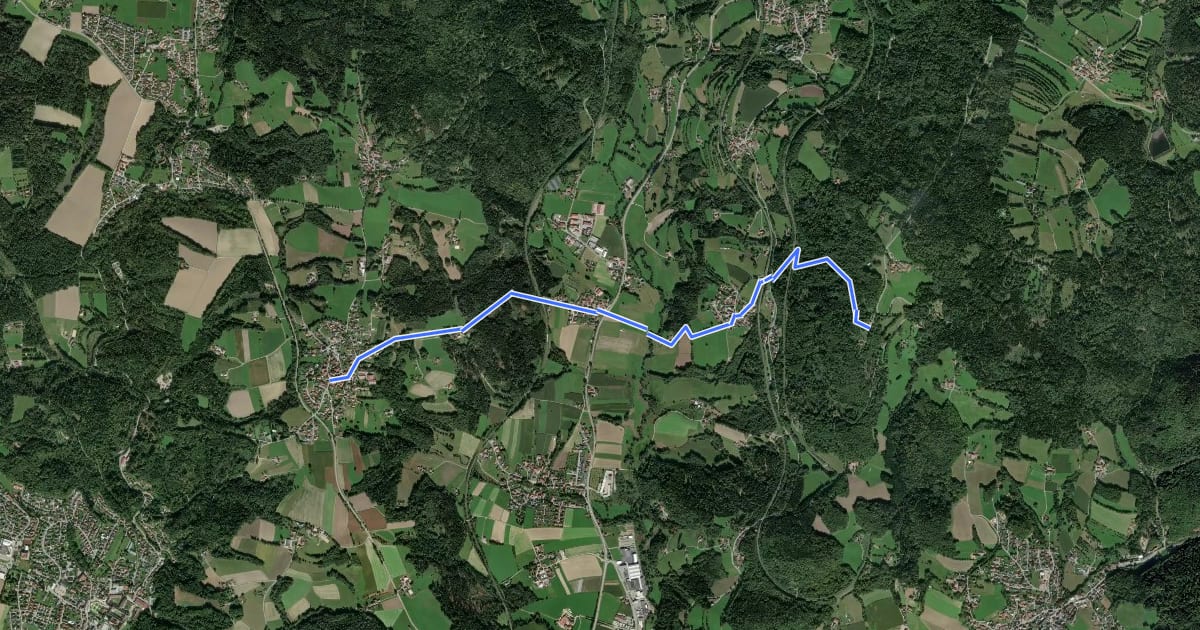 Маршрут Graflinger Tal Zielwanderweg Nr. 10 на спутниковом снимке