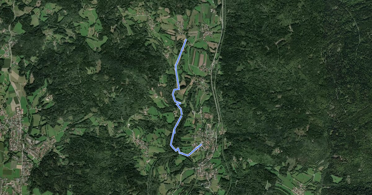 Маршрут Graflinger Tal Zielwanderweg Nr. 9 на спутниковом снимке