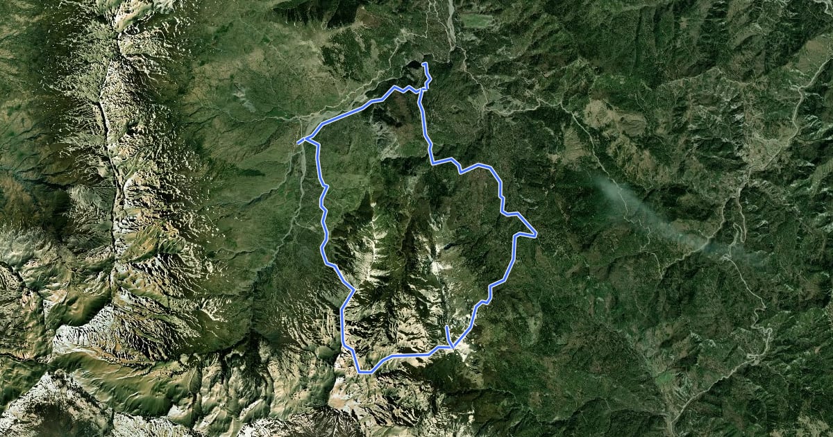 Маршрут Gramousta Farmaki Souflikas Circular Trail на спутниковом снимке