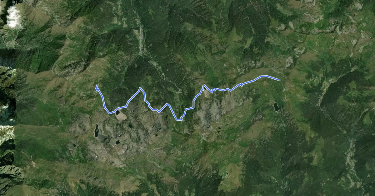 Маршрут Gran Via delle Orobie - Tappa 4 на спутниковом снимке