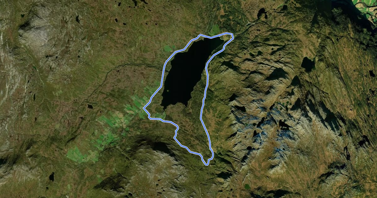 Маршрут Granasjøen rundt на спутниковом снимке