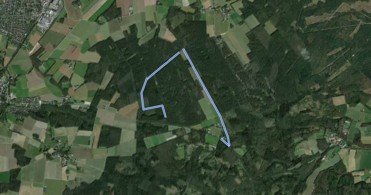 Маршрут Granat Rundweg A4 на спутниковом снимке